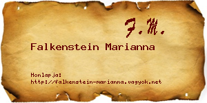 Falkenstein Marianna névjegykártya